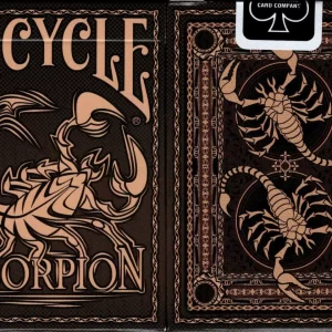 Scorpion Bicycle Playing Cards brown