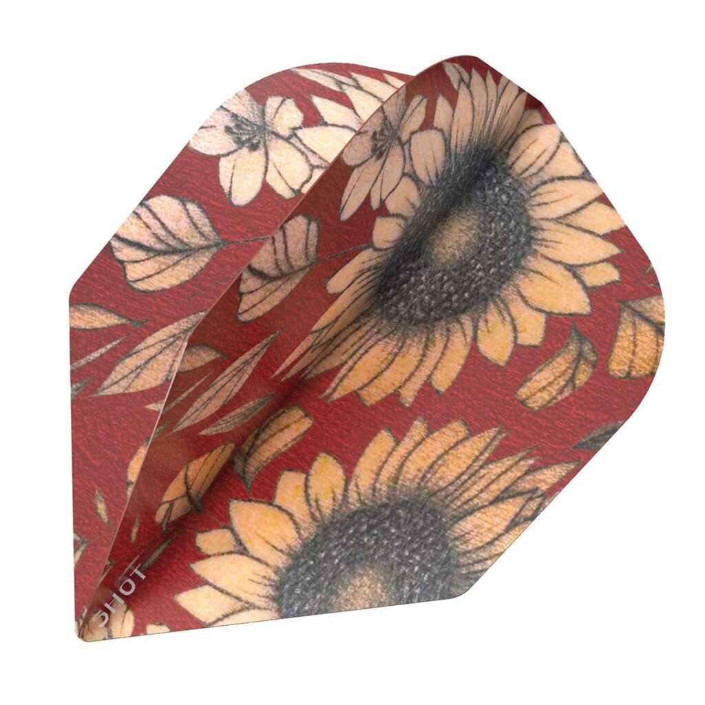 Sunflower Dart Flight SetSmall Standard