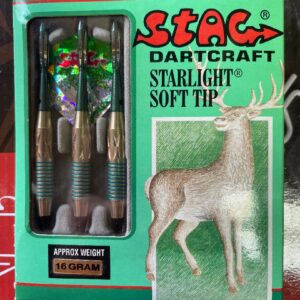 Stag DartCraft Starlight Soft Tip Darts - Brass - Nickel Silver - 16 gram
