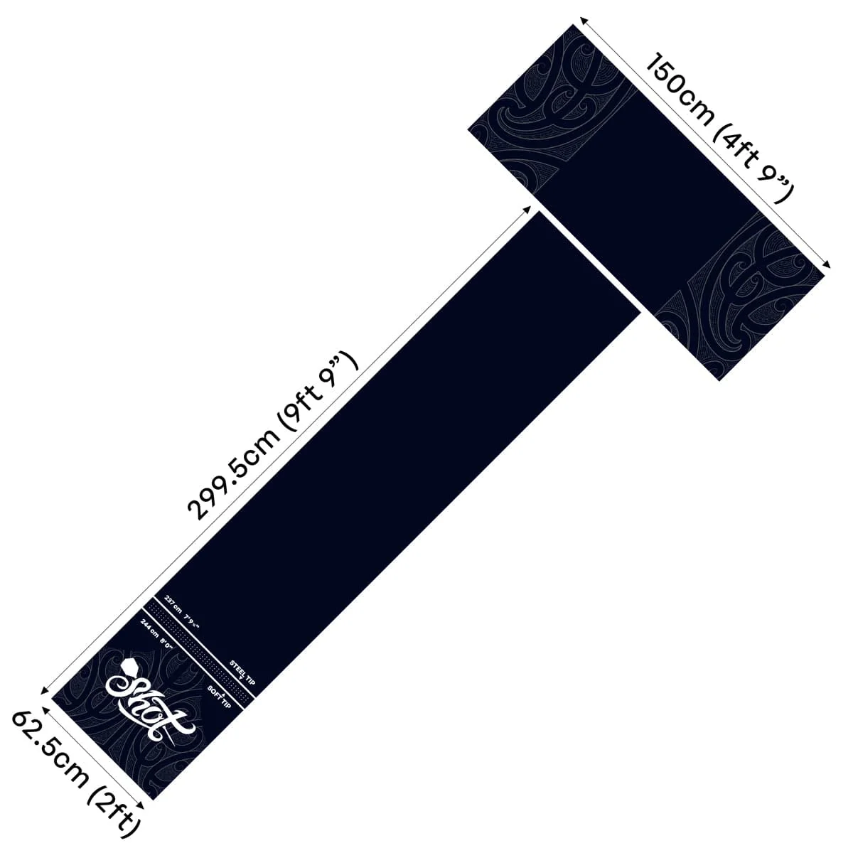 Shot Professional T Dart Mat - Image 2